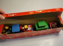 Enesco wooden Vintage Christmas Train in Original Box image 8