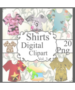 Shirts Digital Clipart 3a - $37.17 MXN