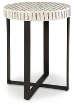 Crewridge - Black / Cream - Accent Table - $191.00