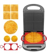 Baker’s Friend 3-in-1 Waffle Maker, Flip Design, Belgian, Mini, Chaffle ... - $701.04 MXN