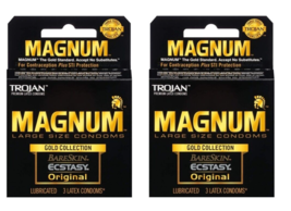 2x Trojan Magnum Gold Collection Condoms - Assorted 3 pack each exp 07/2025 - £7.90 GBP