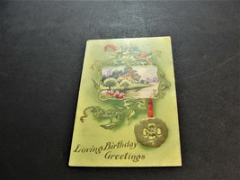 Loving Birthday Greetings -1900s Unposted Embossed Postcard. RARE. - £12.88 GBP