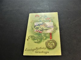 Loving Birthday Greetings -1900s Unposted Embossed Postcard. RARE. - £12.63 GBP