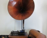 Edison Four Minute Cylinder Triumph Phonograph with Original Signet Oak ... - $3,559.05