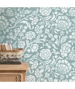 Heirloom Garden Wall Stencil - Vintage Floral Design for a Quick and Eas... - $83.01 CAD