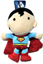 DC Comics 9&quot; Superman Plush Figure Dog Toy Squeaker Fun Red Blue fetch - £20.44 GBP