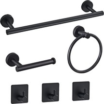 Towel Bar, Toilet Paper Holder, Towel Ring, And Three Robe Towel Hooks Are All - $44.99