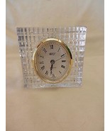 Mikasa Half Circle Glass with Ribs Desk Quartz Clock - £39.96 GBP