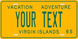 Virgin Islands 1965 License Plate Personalized Custom Car Bike Motorcycl... - $10.99+