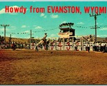 Championnat Du Monde Rodeo Howdy De Evanston Wyoming Wy Unp Chrome Posta... - $8.14