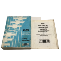 1985 Chevy Celebrity & Citation 2 Shop Service Repair Manual V6 + Supplement - $22.50