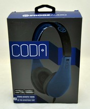 NEW iFrogz CODA Over the Ear Headphones w/Remote+Mic BLUE headset iPhone... - £10.39 GBP