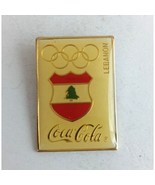 Vintage Coca-Cola Lebanon Olympic Lapel Hat Pin - €10,62 EUR