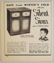 1951 Print Ad Silent Sioux Gas or Oil Home Heaters Orange City,Iowa - £9.64 GBP