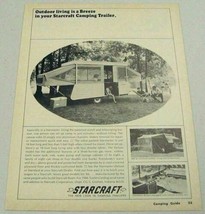1966 Print Ad Starcraft Tent Camping Starmaster Pop-Up Family Camps Gosh... - £10.79 GBP