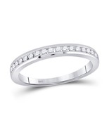 0.25cttw Diamond Wedding Single Row Band 14k White Gold - $450.45