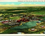 Ponca City Oklahoma OK Continental &amp; Cities Service Refineries Linen Pos... - £5.41 GBP