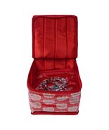 Kuber Industries Brocade Jewellery Box/Organizer with 10 Pouch - Red -CT... - $27.75