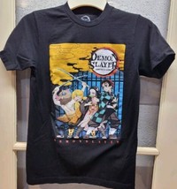 Demon Slayer T-shirt Size Small 34/36 Short Sleeve Black Group Picture~A... - $6.92