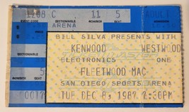 FLEETWOOD MAC Dec 8 1987 CONCERT TICKET STUB San Diego Cal. Sports Arena - £10.66 GBP