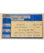 FLEETWOOD MAC Dec 8 1987 CONCERT TICKET STUB San Diego Cal. Sports Arena - £10.74 GBP