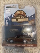 1979 Ford LTD Country Squire with Camp'otel Green Machine Chase 1:64 Diecast - $14.84