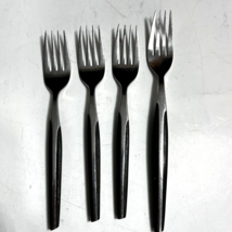 4 Eldan ELD2 Vintage MCM Stainless Steel Brown Salad and Dinner Forks Vintage - £16.23 GBP