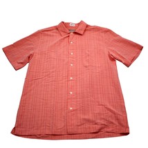 Foundry Supply Co Shirt Mens L Tall LT Red Plaid Button Up Casual - £13.09 GBP