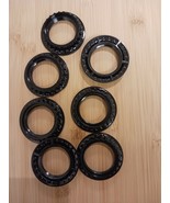 7 PCS Light Socket Rings, Lamp Shade Collar Ring, Lock Socket Replacement - £10.65 GBP
