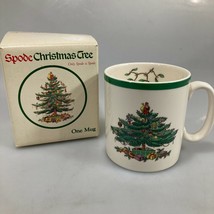 Spode Christmas Tree Mug Green Trim with Box 9 oz NEW - $32.83