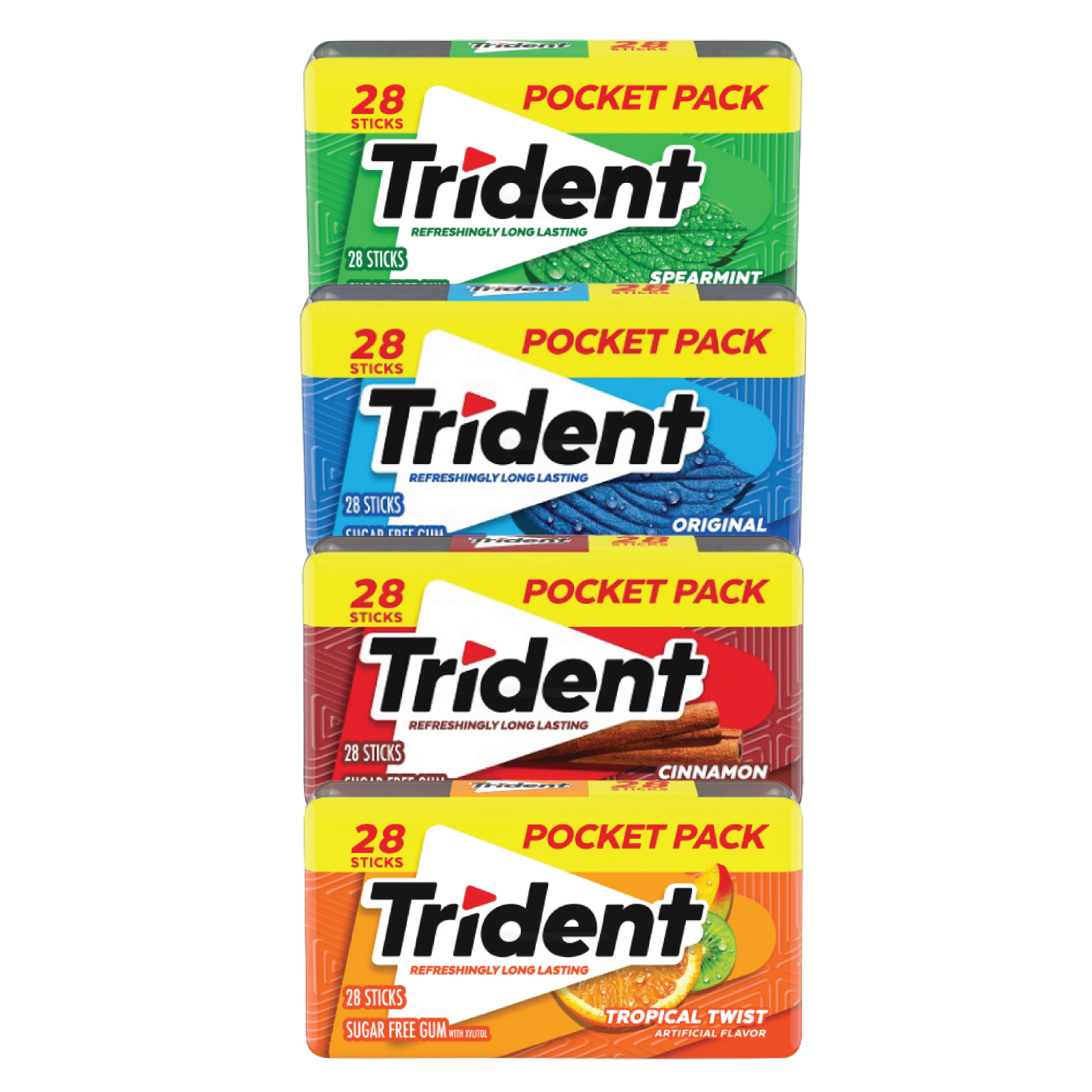 Trident Pocket Pack Variety Flavor Gum | 28 Sticks Per Pack | Mix & Match - $8.18 - $26.74