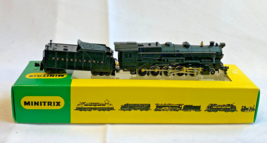 Vtg Minitrix N Scale Model Train in Box #2072 Locomotive &amp; Tender Coal Car - $79.15