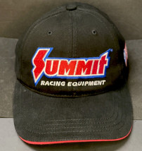 Summit Racing Black Strap Back Ball Cap Hat Flag Patch 50th Anniversary - £6.37 GBP