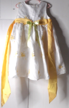 Rare Editions Size 4T Party Flower Girl Dress White Embroidered Flowers ... - $26.72