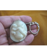 (TNE-APE-GO-251A) Gorilla + baby ape monkey keychain TAGUA NUT figurine ... - $301.76 MXN
