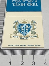 Front Strike Matchbook Cover  Tides Hotel &amp; Bath Club  St Pete,Fla  gmg unstruck - £9.73 GBP
