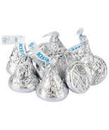 Silver Hershey&#39;s Kisses Milk Chocolate Candy Five Pound 5LB Wholesale Au... - $47.66 CAD