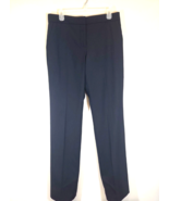 Womens Tory Burch Black Flat Front Dress Black Pants Slacks Size 10 Pockets - $20.85