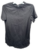 H &amp; M Basic Short Sleeve Scoop Neck Black TShirt Jersey Size S Soft - £14.94 GBP