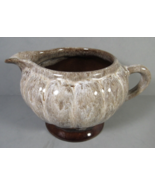 Canada Pottery Pitcher-Jug &quot;Evangeline&quot; Drip Brown Glaze 2.75&quot; x 5.25&quot; #... - £8.42 GBP