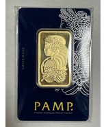 Gold Bar 31.10 Grams PAMP Suisse 1 Ounce Fine Gold 999.9 In Sealed Assay - £1,678.33 GBP