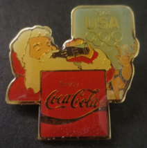 Enjoy Coca-Cola Santa drinking a Coke USA 1972 The Olympics and Santa - $5.45