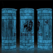 Glow in the Dark Buffalo Trace Bourbon Whiskey Wood Barrel Cup Mug Tumbler - £18.04 GBP
