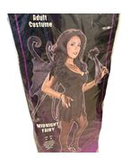 Midnight Fairy Adult Costume S/M Velvet Dress &amp; Sparkle Wings With Wand - $33.60 CAD