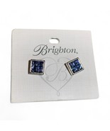 Brighton Crystal Rocks Post Earrings Blue NEW ON CARD WITH TAG J7 - $569.80 MXN