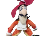 Disney Store Authentic Captain Hook 10&quot; Plush Stuffed Toy Peter Pan Pira... - $14.40