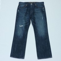 American Eagle Men&#39;s Original Straight Jeans 34/30 (36/28) Blue Distressed - $35.68