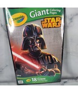 Giant Crayola Coloring Pages Book Star Wars Darth Vader 18 pages  USA made - $13.98