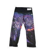 Adidas Pants Womens XS Purple Active Techfit Cityscape Crop Climalite Le... - £20.23 GBP