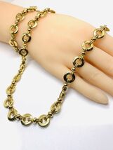 Vintage Gold Tone Bracelet 7” &amp; Necklace 18” - €62,25 EUR